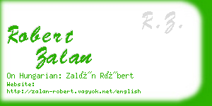 robert zalan business card